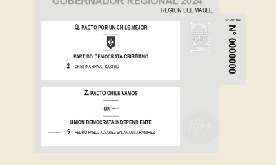 Así será el Voto Cristina Bravo y Pedro Álvarez-Salamanca se enfrentarán en segunda vuelta por la Gobernación del Maule